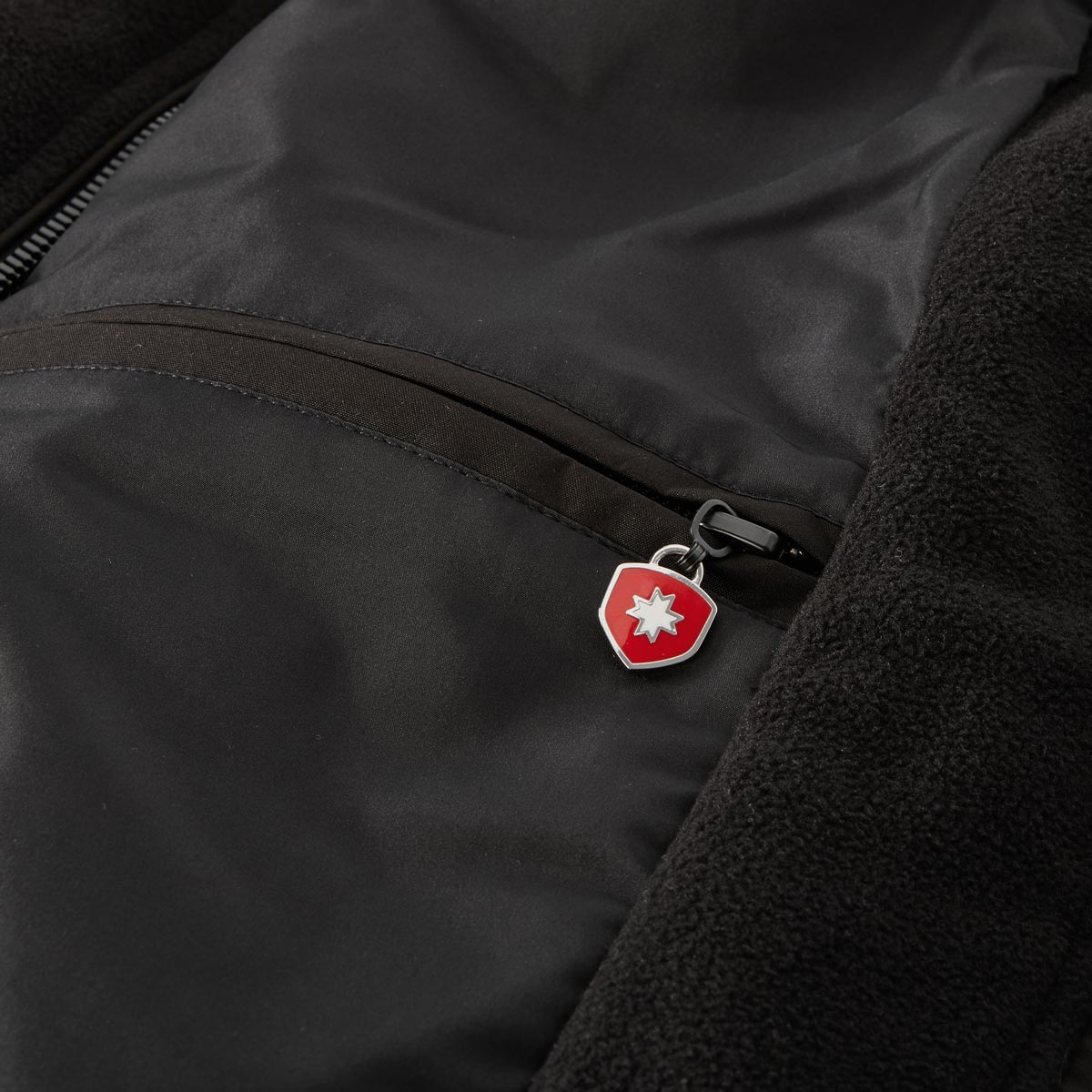 Wellensteyn Fleecejacke "Jet Jacket"  im Materialmix schwarz