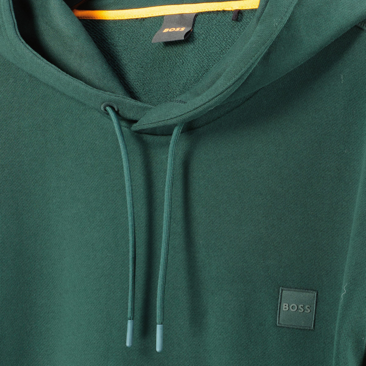 BOSS Hoodie aus Biobaumwolle dunkelgrün