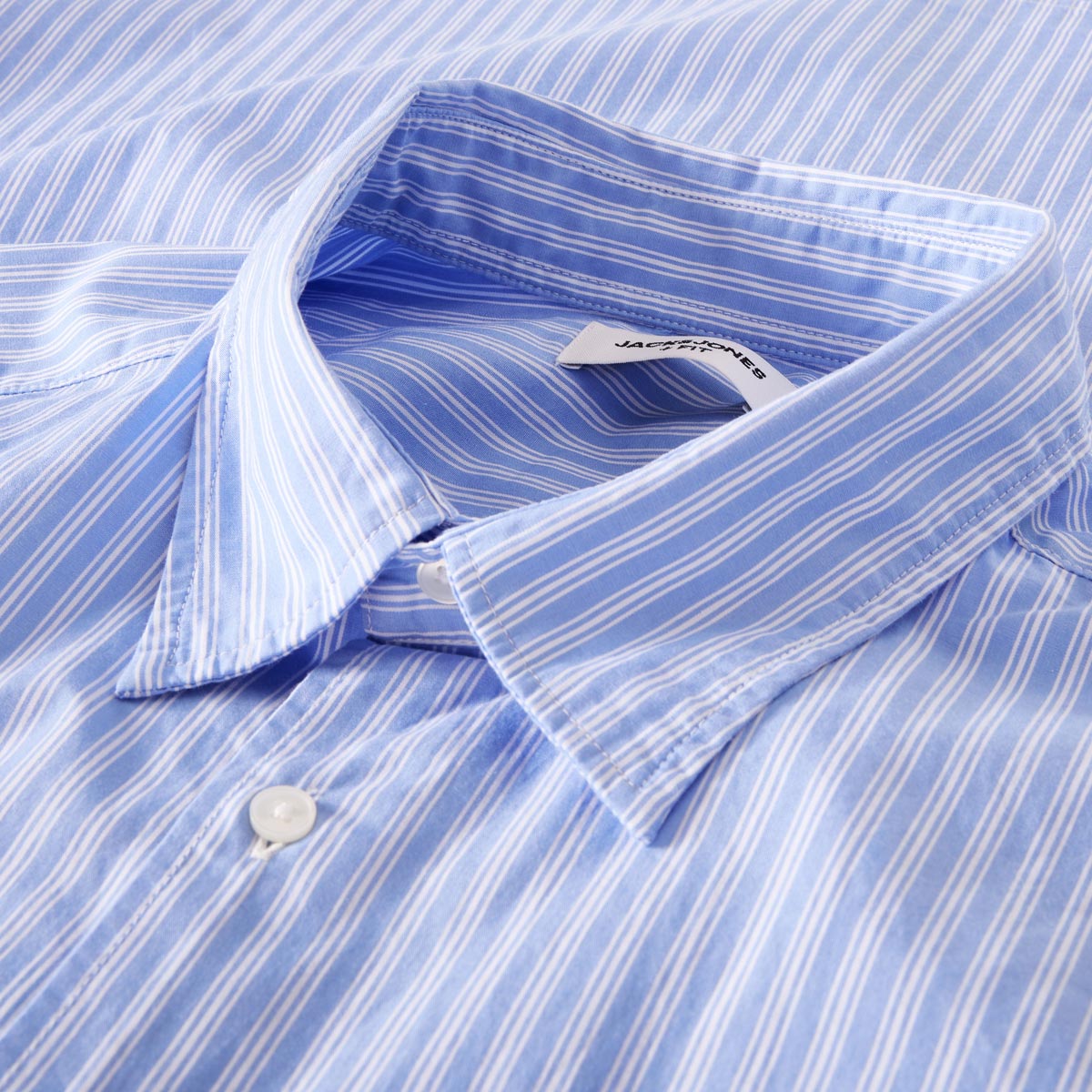 Jack&Jones Freizeithemd aus Biobaumwolle hellblau