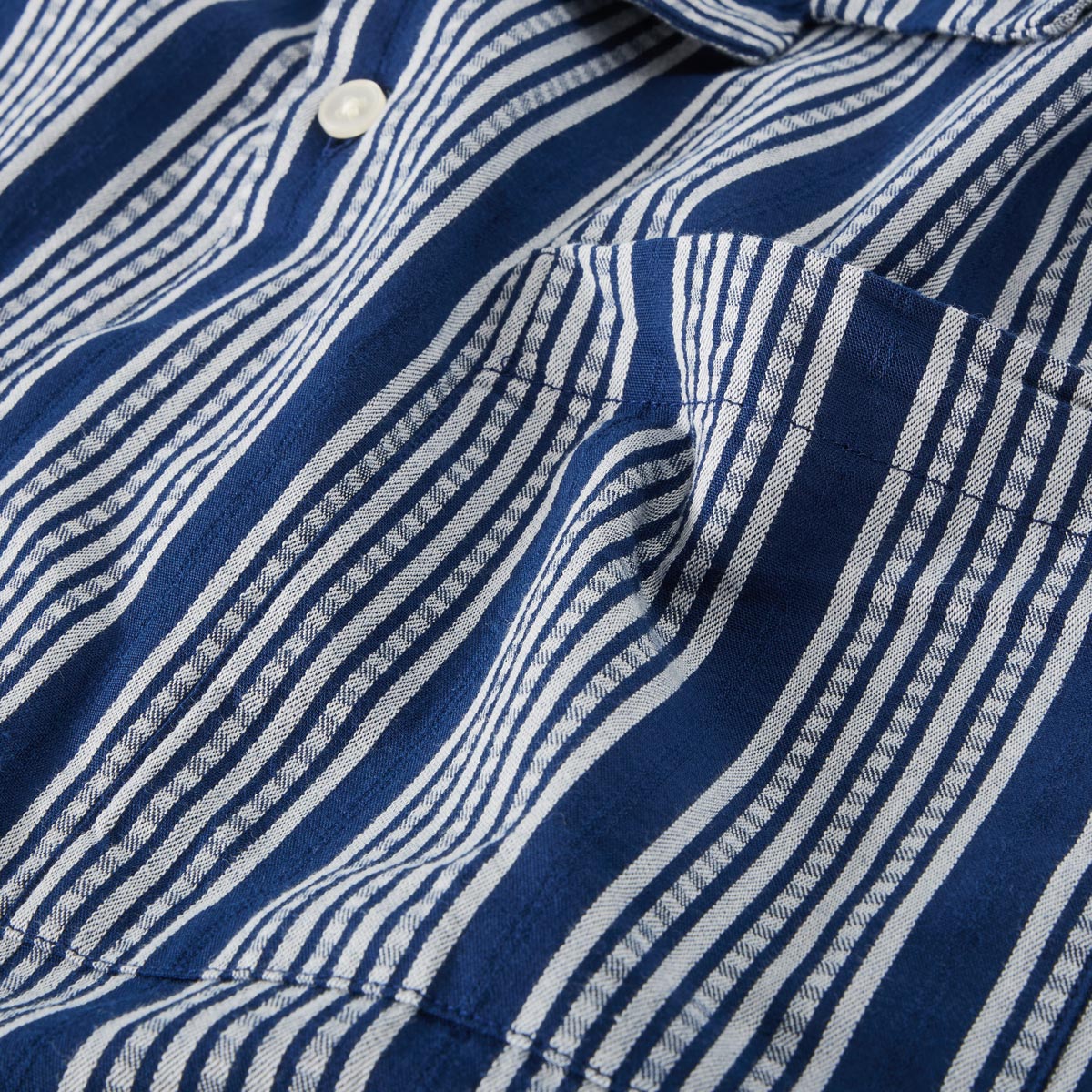 Jack&Jones Freizeithemd mit Streifen dunkelblau