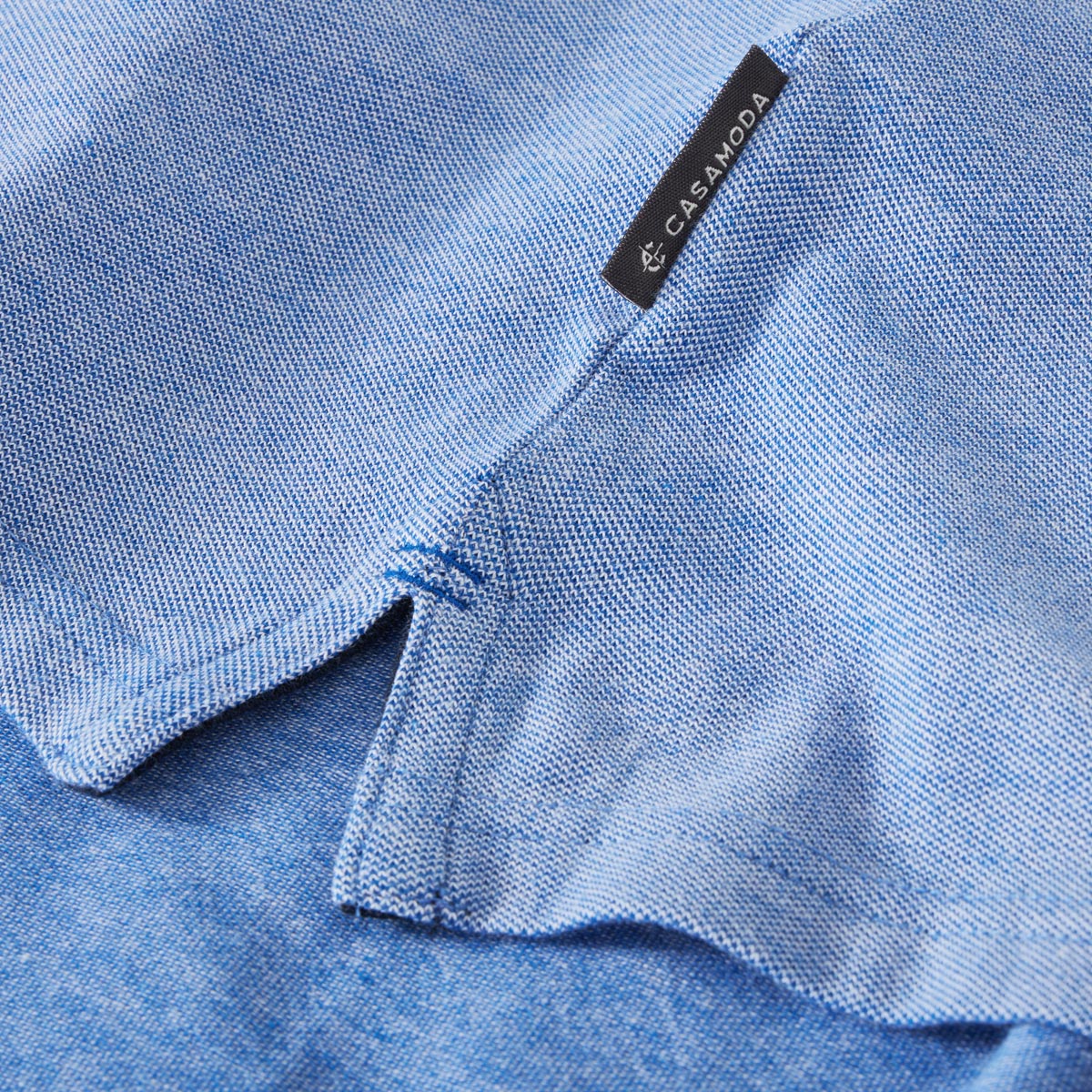 CASA MODA Poloshirt mit Elasthan blau