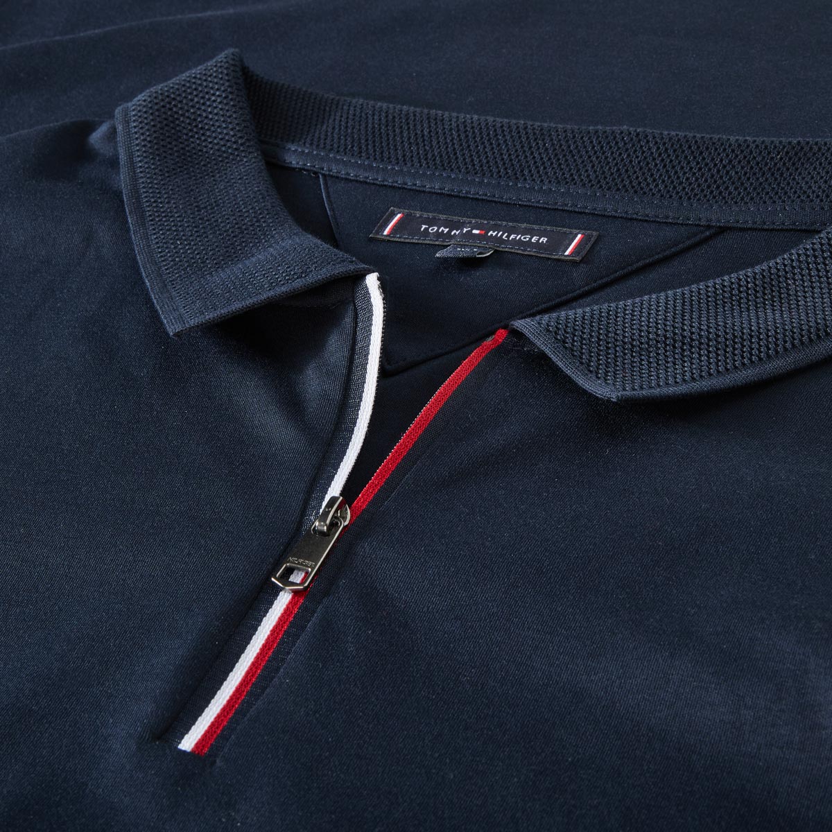 Tommy Hilfiger Poloshirt mit Kontrastdetails marine