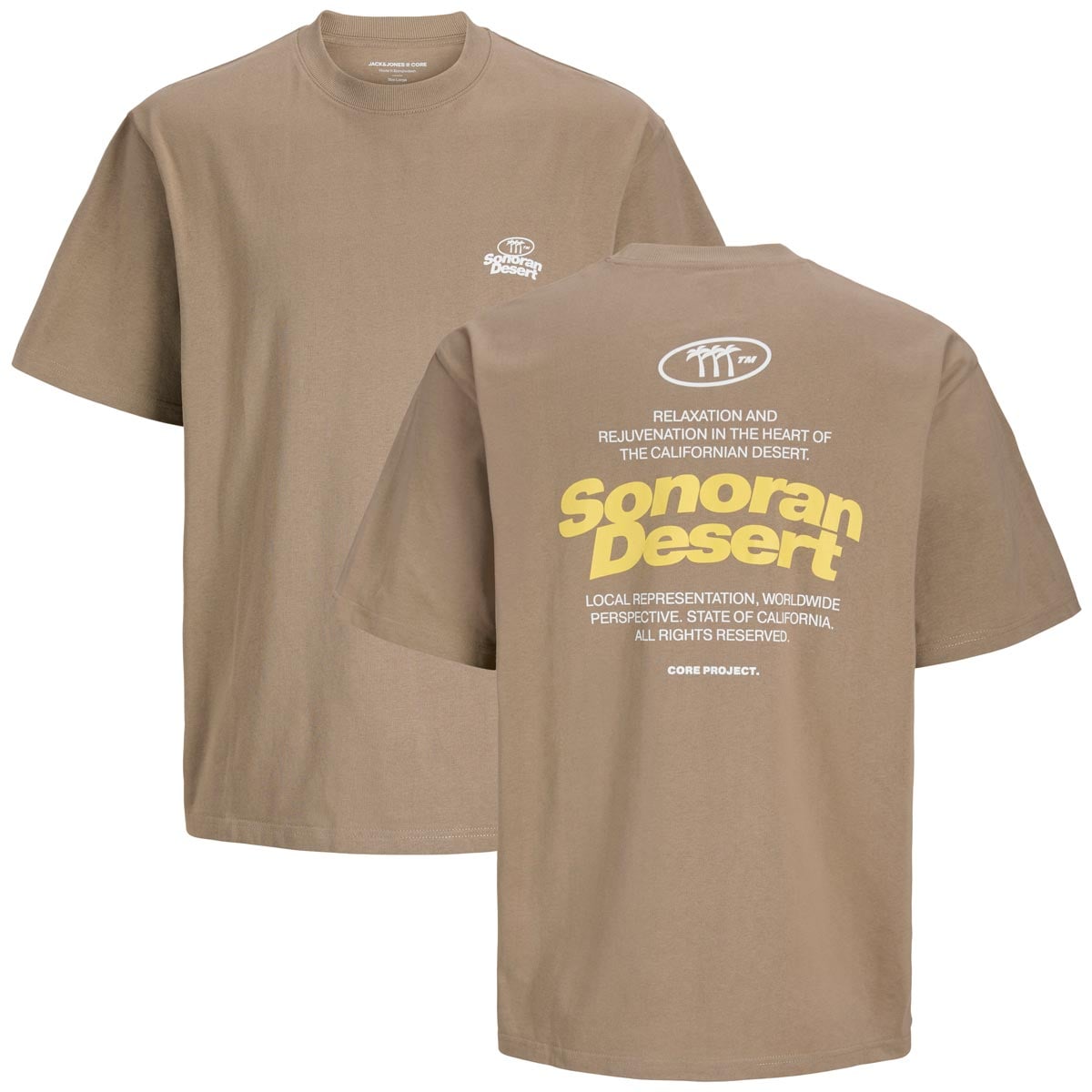 T-Shirt mit Print auf Vorder- und Rückseite T-Shirt mit Print auf Vorder- und Rückseite