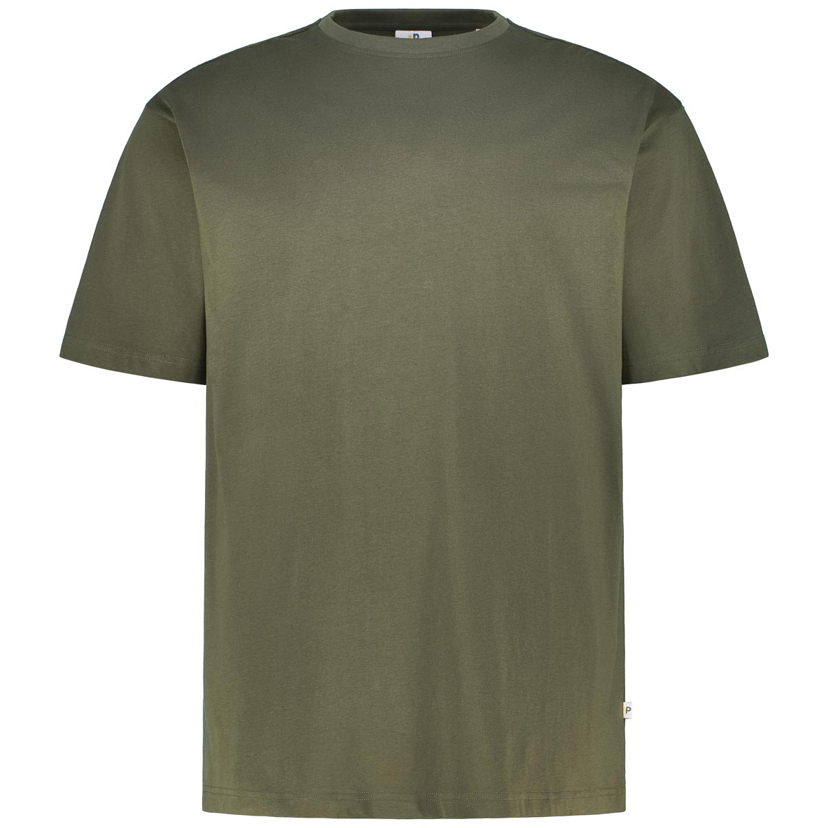 Pfundskerl 3er-Pack Basic-T-Shirt, Rundhals schwarz/oliv/hellblau