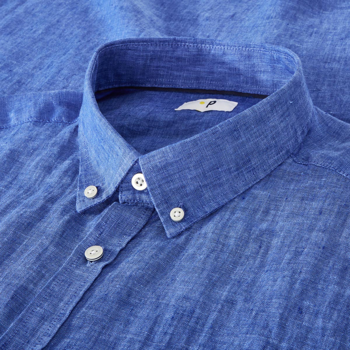 Pfundskerl Freizeithemd aus Leinen royalblau