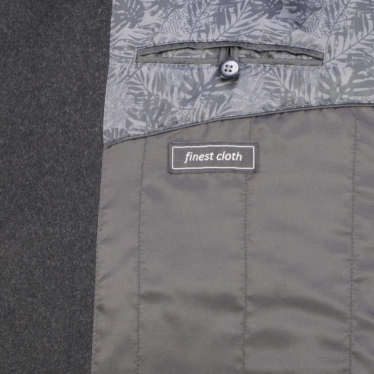 Weis Kurzmantel aus Woll-Mix dunkelgrau