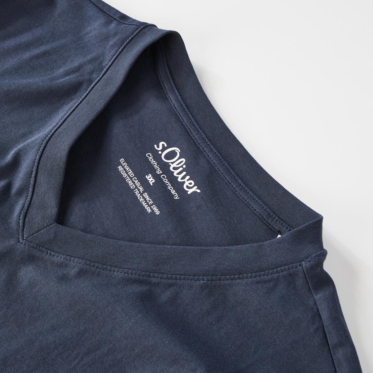 s.Oliver T-Shirt aus Baumwolljersey blau
