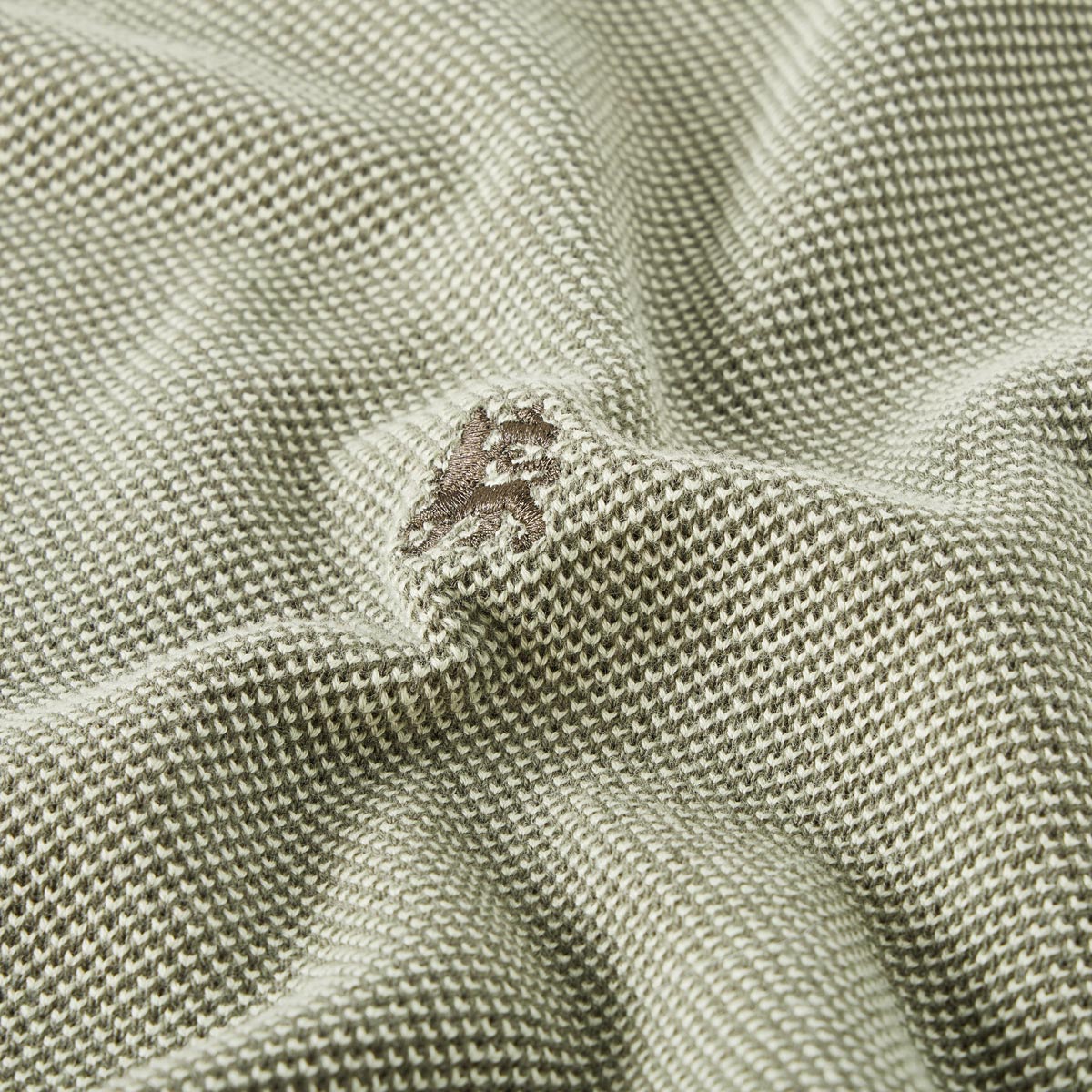 Lerros Pullover in Reiskorn-Struktur khaki