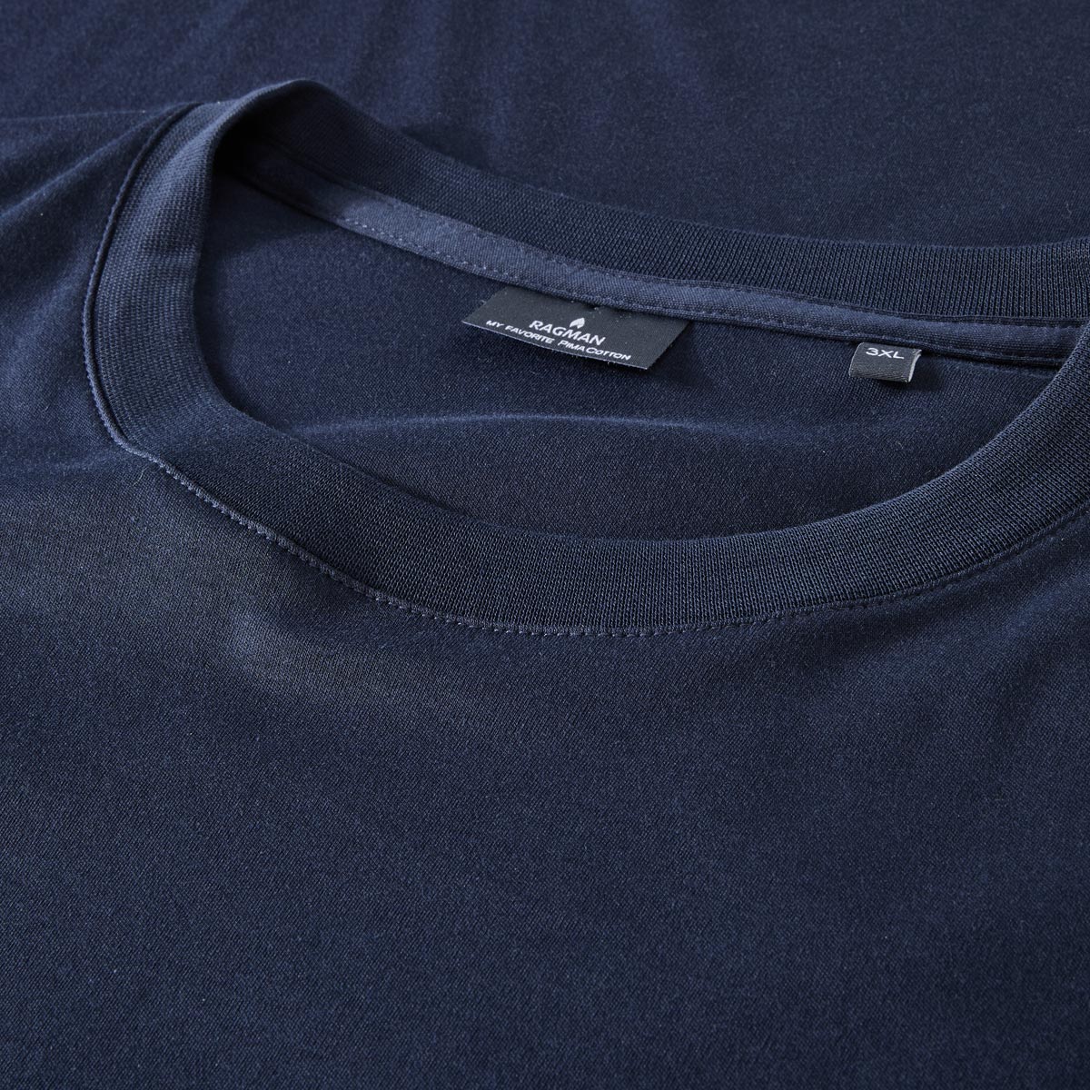 RAGMAN Longsleeve aus Pima-Baumwolle marine