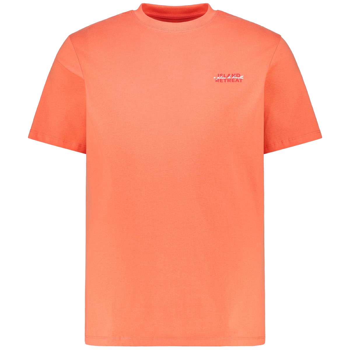 Jack&Jones T-Shirt mit Print auf Vorder- und Rückseite orange