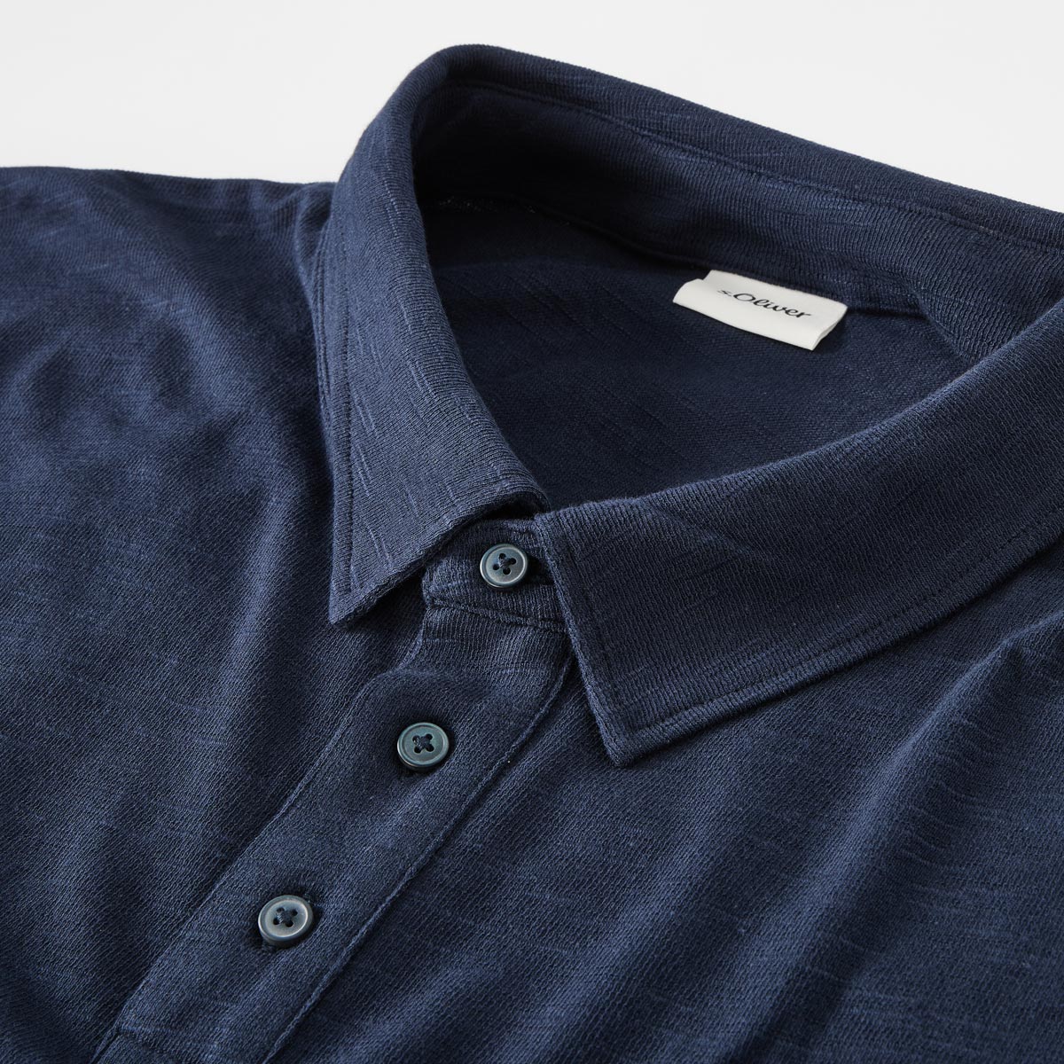 s.Oliver Poloshirt aus Baumwolle blau