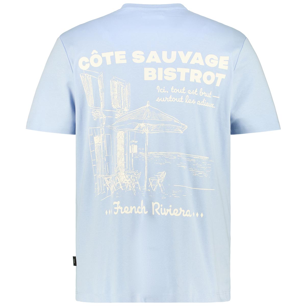 Jack&Jones T-Shirt mit Rückenprint hellblau