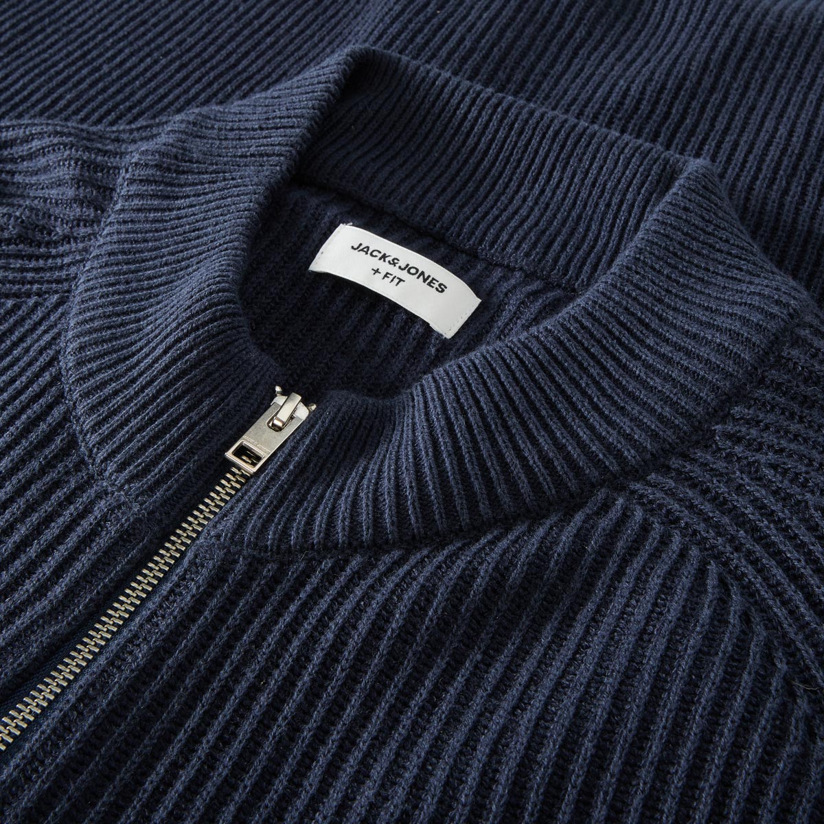 Jack&Jones Strickjacke aus Baumwollmischung marine