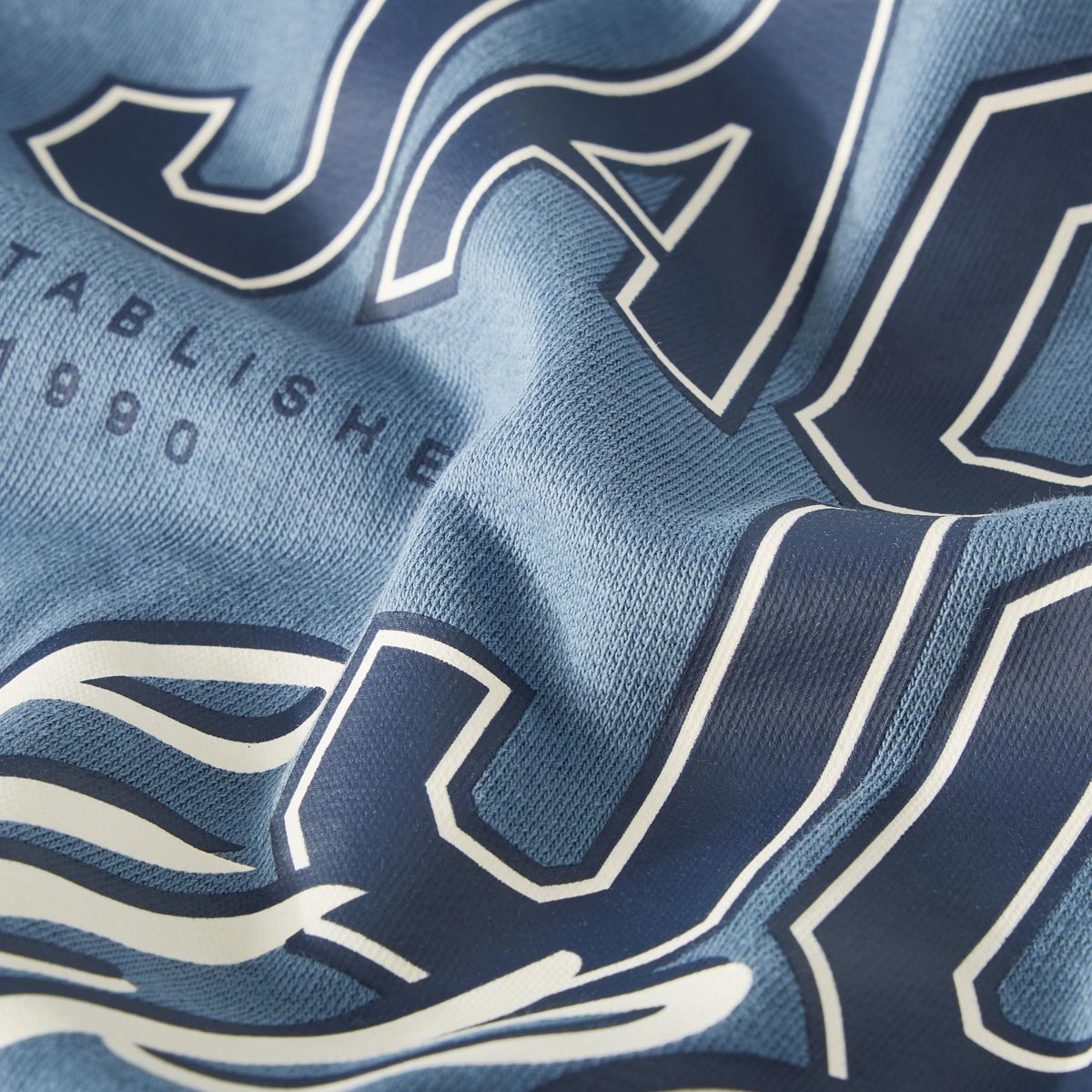 Jack&Jones Hoodie mit Label-Print jeansblau