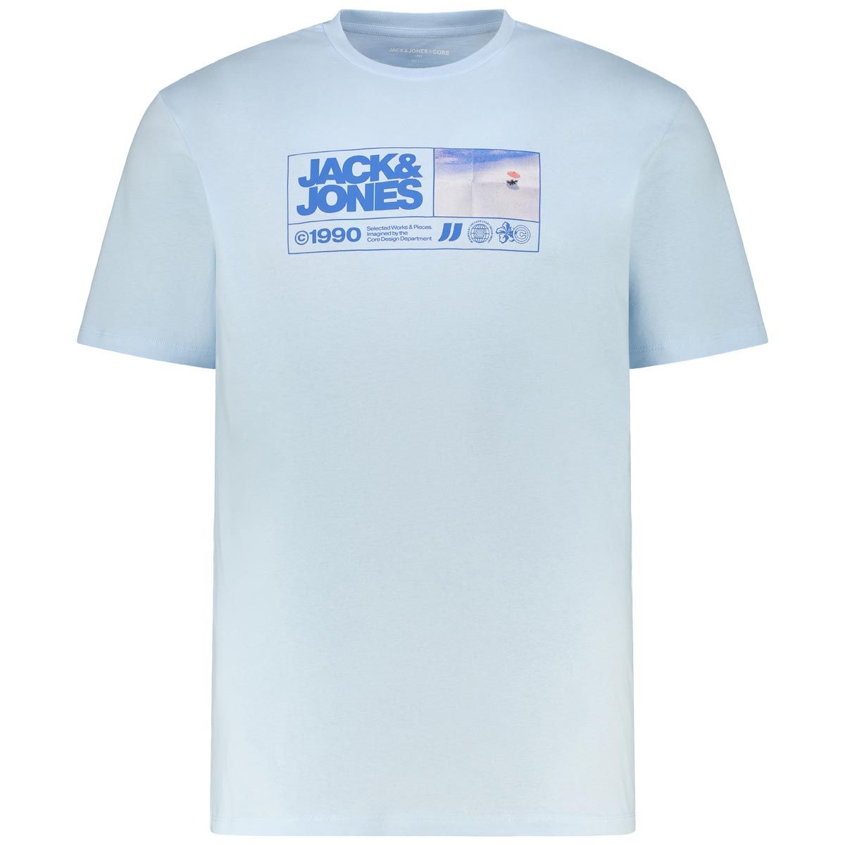 T-Shirt mit Label-Print