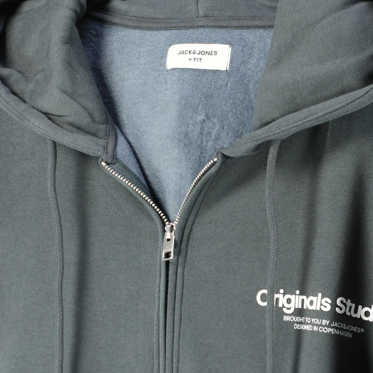 Jack&Jones Kapuzenjacke aus Baumwollmischung waldgrün