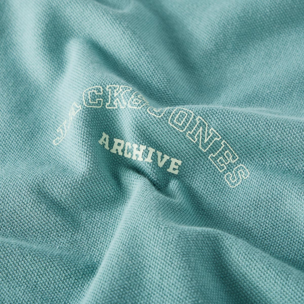 Jack&Jones Poloshirt mit Label-Print mint