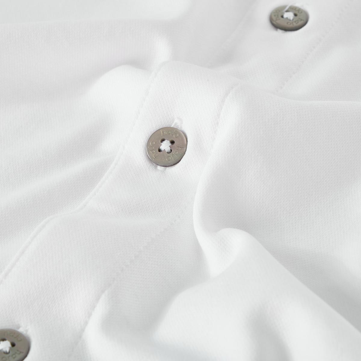 Hajo Polohemd "Soft Knit", bügelleicht weiß