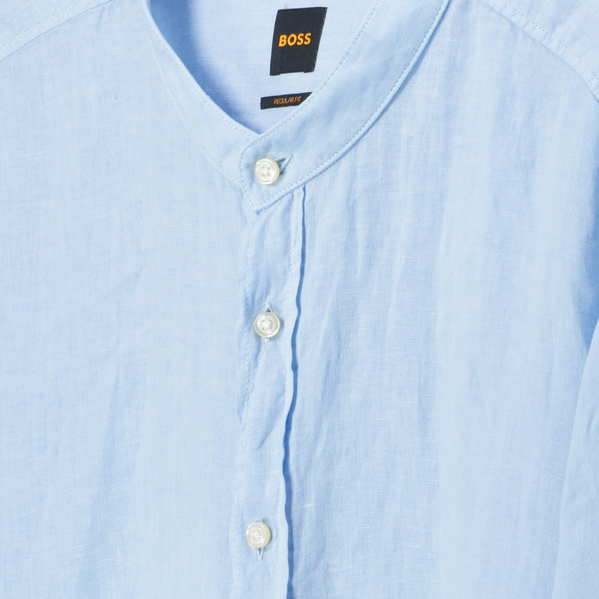 BOSS Freizeithemd aus Leinen hellblau