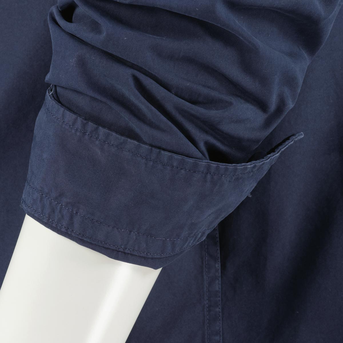 BOSS Overshirt aus Baumwolle dunkelblau