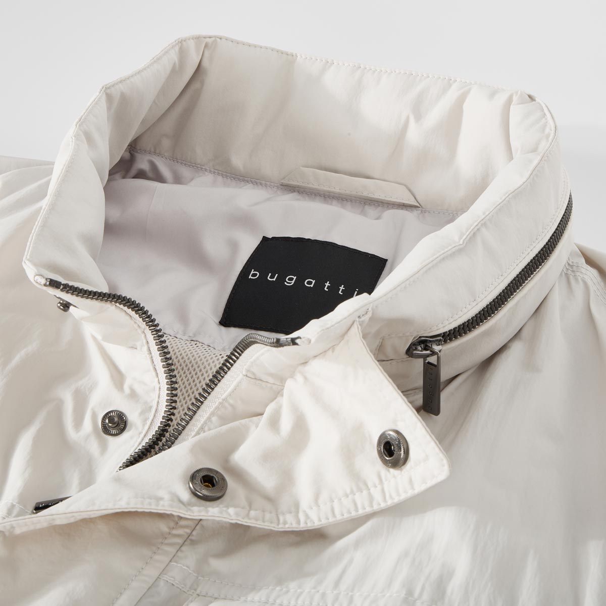 bugatti Leichte Jacke mit verstaubarer Kapuze, wasserabweisend kitt