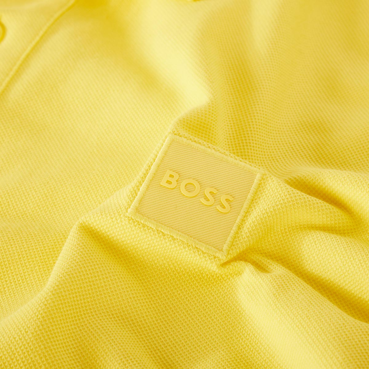 BOSS Poloshirt mit Biobaumwolle gelb