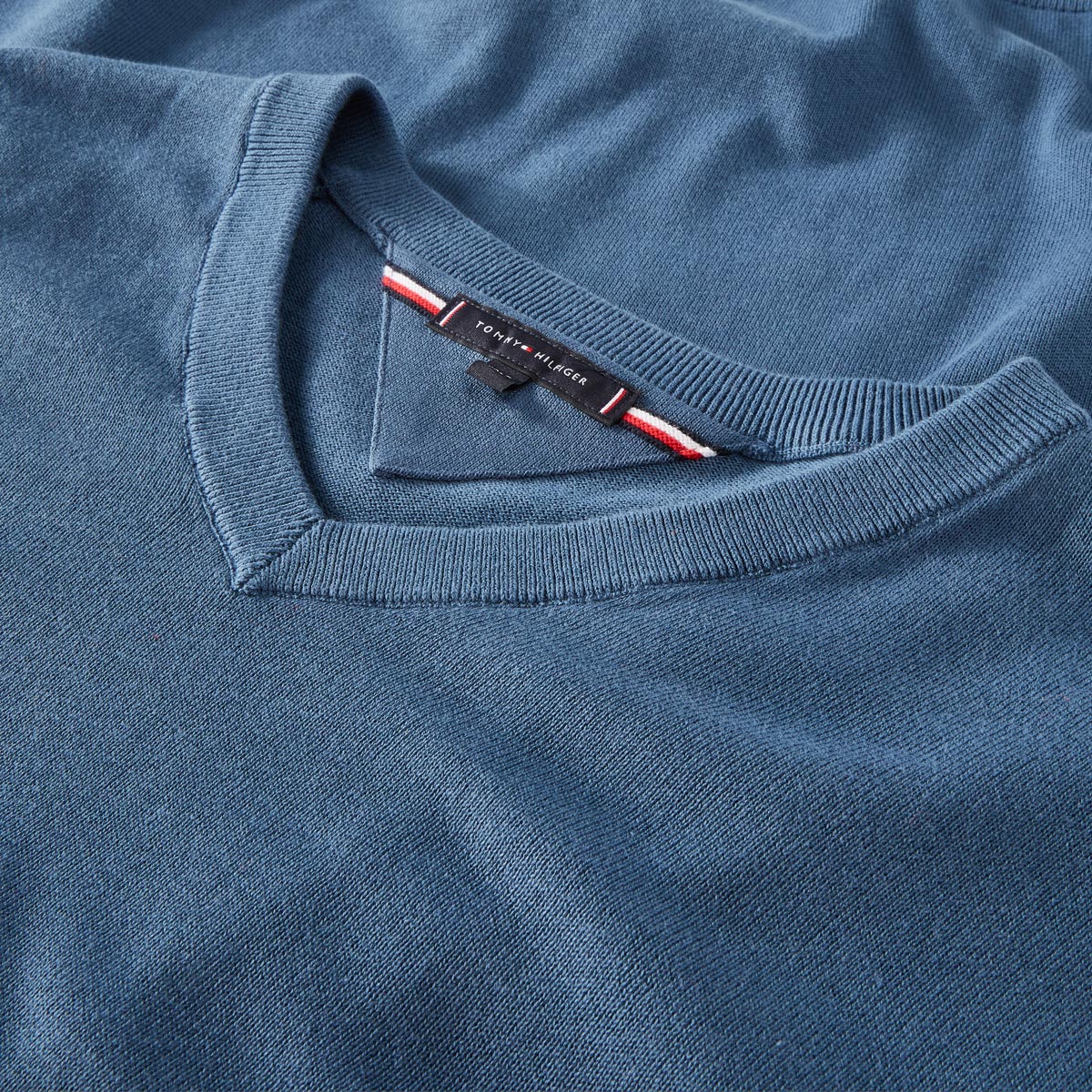 Tommy Hilfiger Pullover aus Baumwolle blau