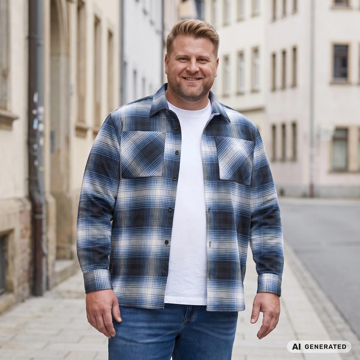 Jack&Jones Overshirt dunkelblau
