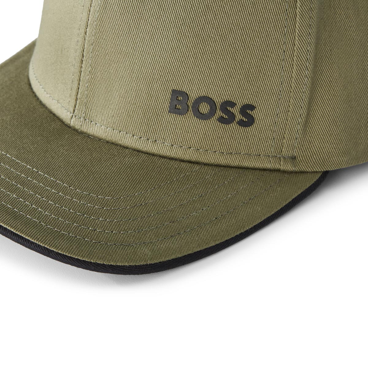 BOSS Cap mit Logo-Print khaki
