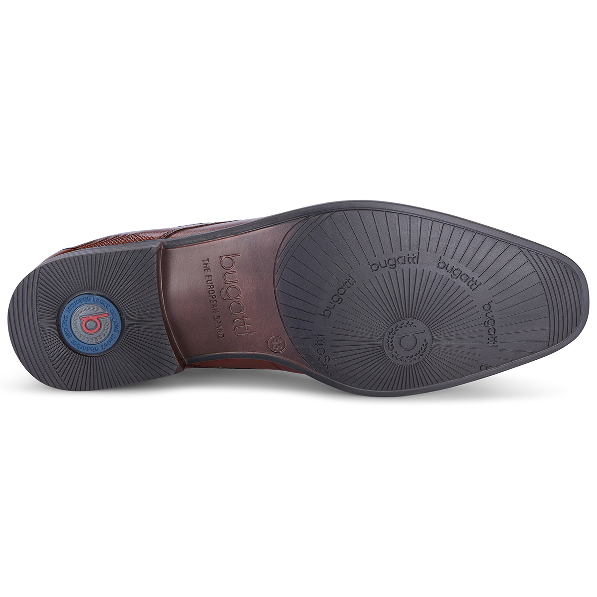 bugatti Business Schnürschuh cognac