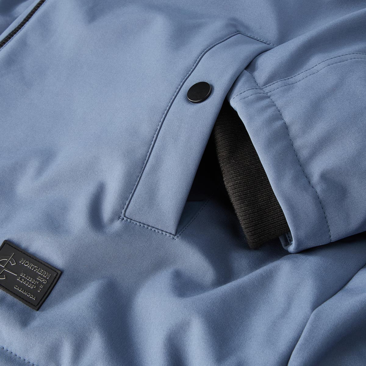 CASA MODA Winterparka mit Stretch blau