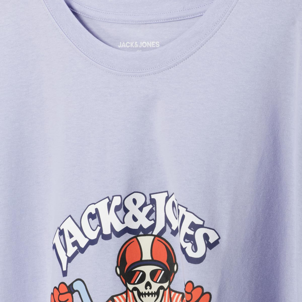 Jack&Jones T-Shirt mit Motiv-Print flieder