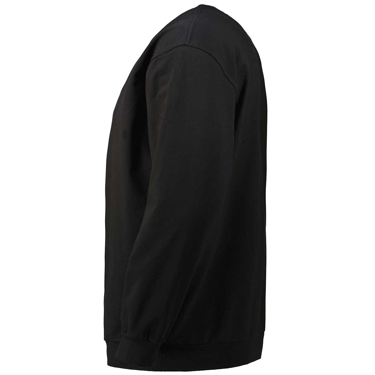 Ahorn Basic Sweatshirt aus Baumwolle schwarz Ahorn Basic Sweatshirt aus Baumwolle schwarz