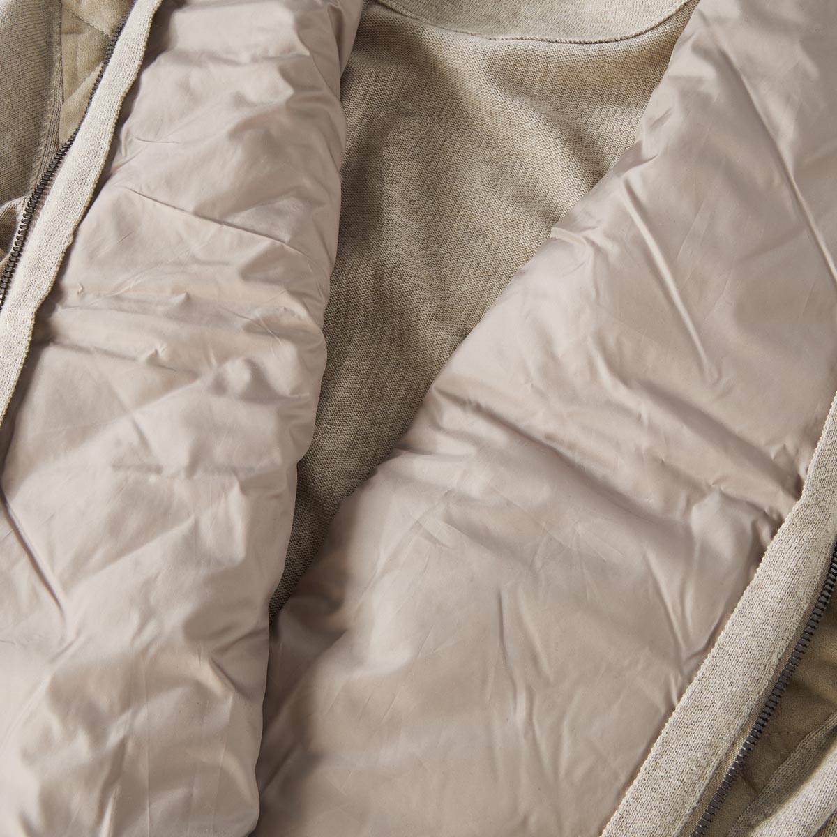 CASA MODA Strickjacke mit Stepp beige