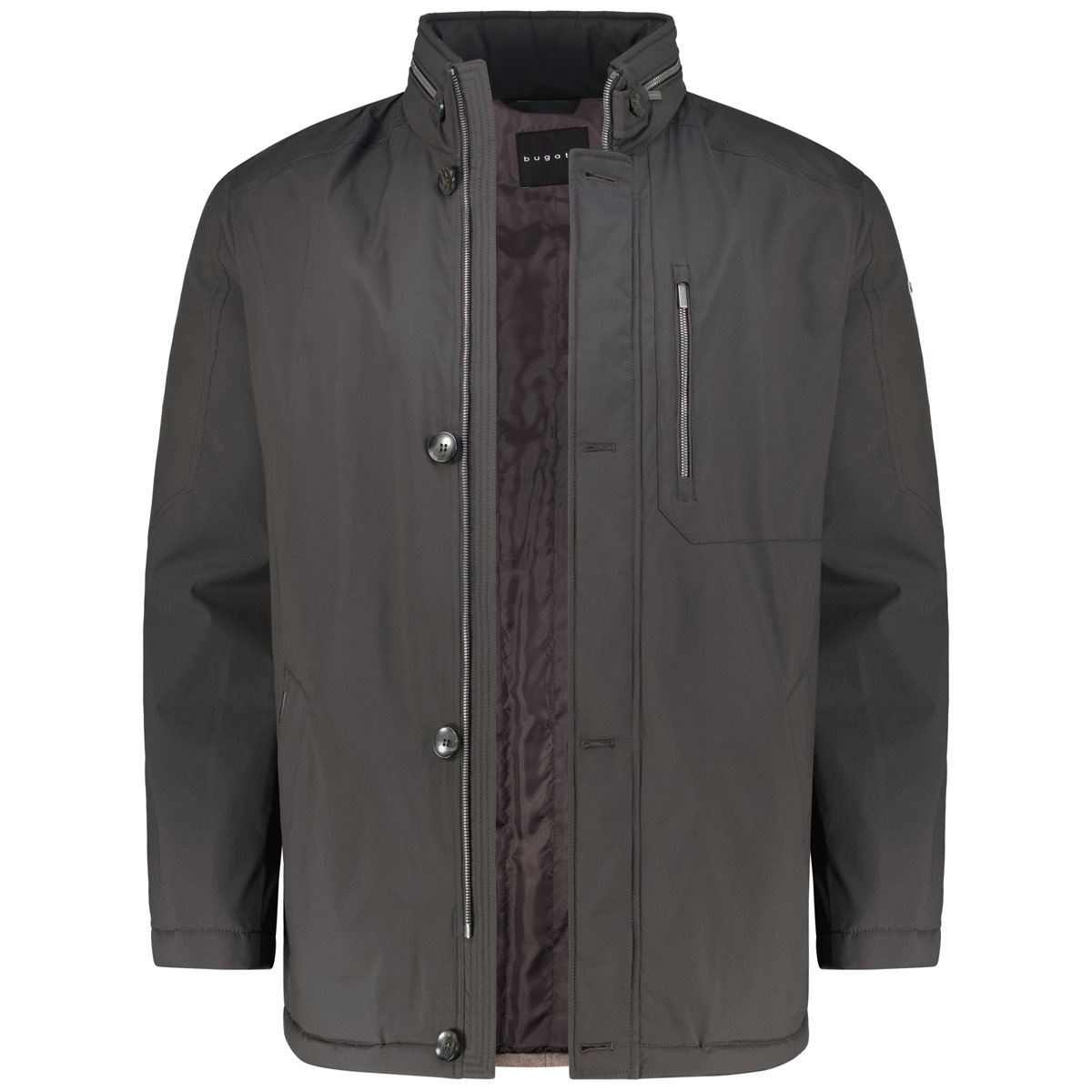 bugatti Wattierte Jacke mit Stehkragen schwarz