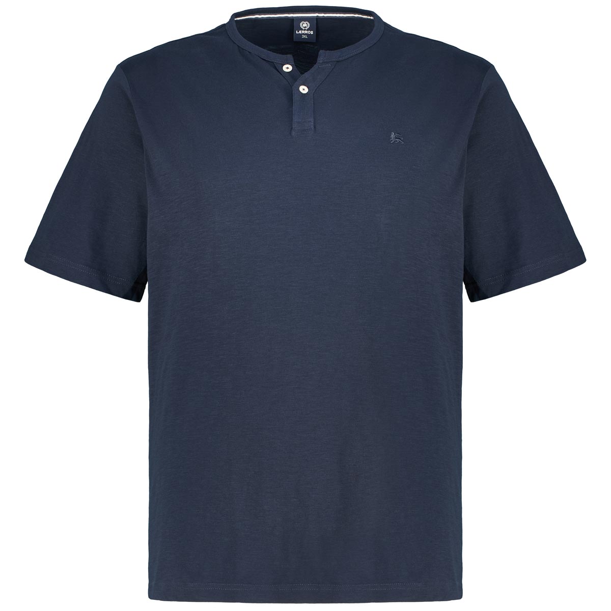 Lerros T-Shirt mit Serafinokragen Farbe blau Größe: 3XL günstig online kaufen