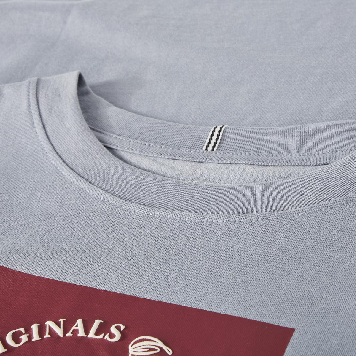 Jack&Jones T-Shirt mit Label-Print Farbe hellblau Größe: 4XL günstig online kaufen