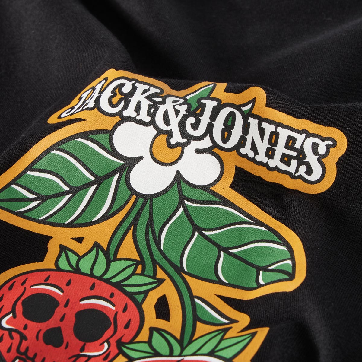 Jack&Jones T-Shirt mit Motiv-Print schwarz