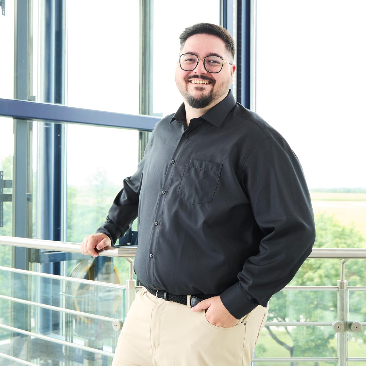 Pfundskerl Businesshemd, langarm schwarz