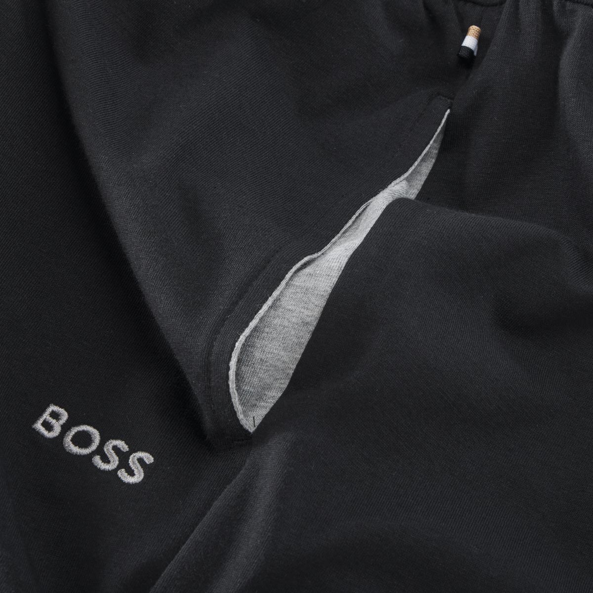 BOSS Kurze Jogginghose aus Stretch-Jersey schwarz