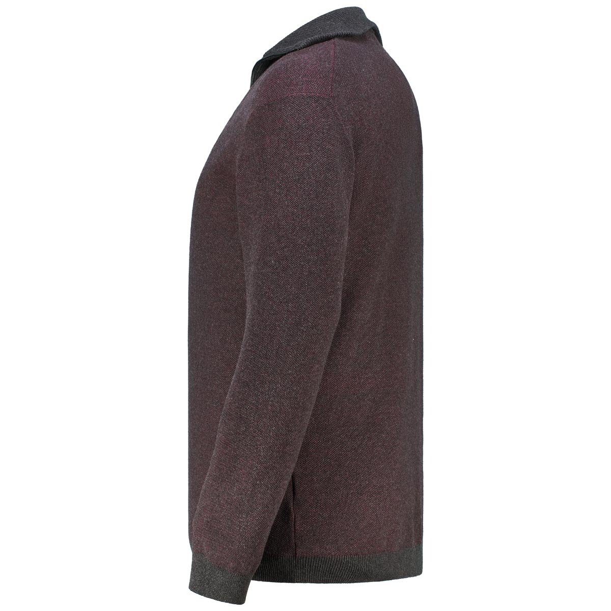 RAGMAN Strickpullover mit Troyerkragen anthrazit