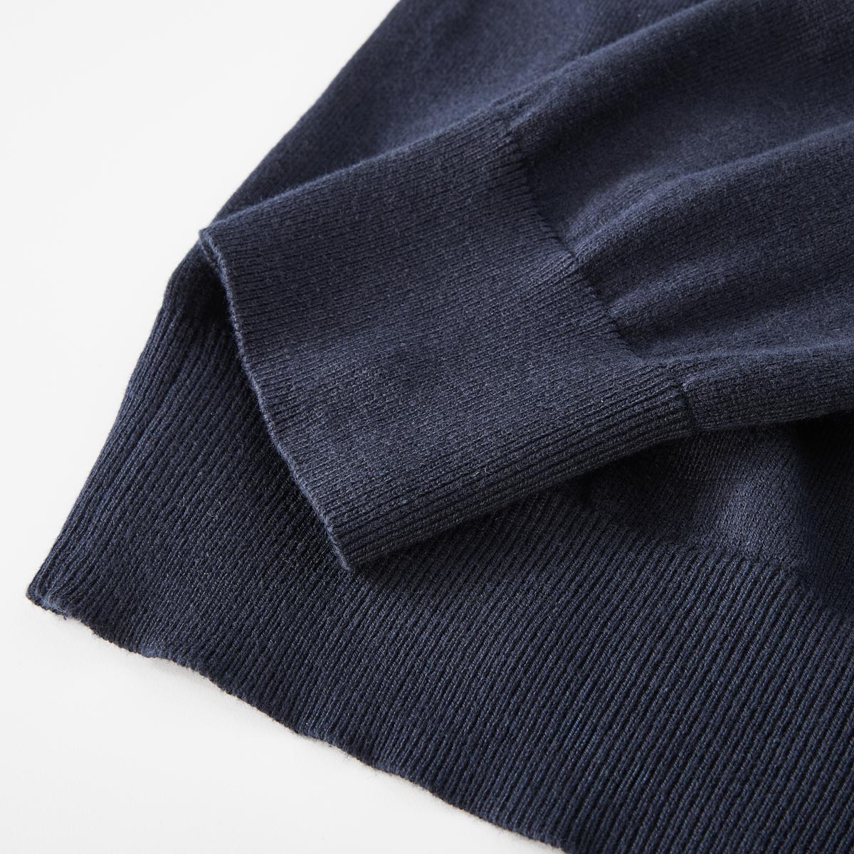 Lerros Polo-Pullover aus Baumwollstrick blau