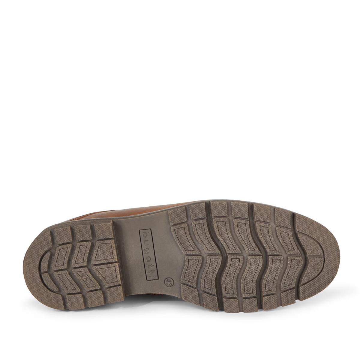 bugatti Lederboots mit Warmfutter und Reißverschluss cognac