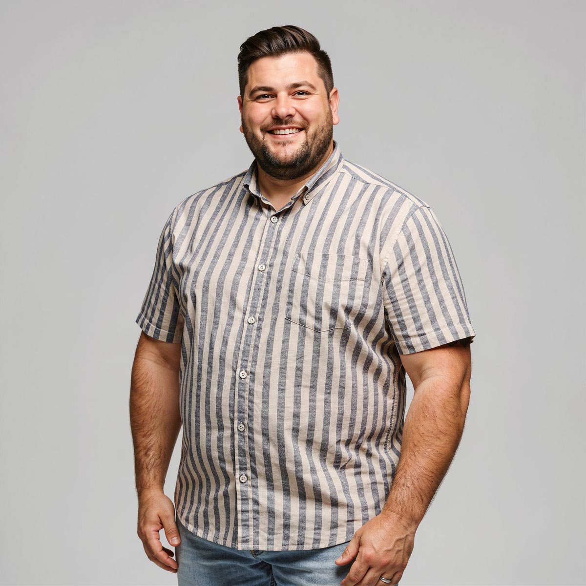 Pfundskerl Freizeithemd aus Leinen beige