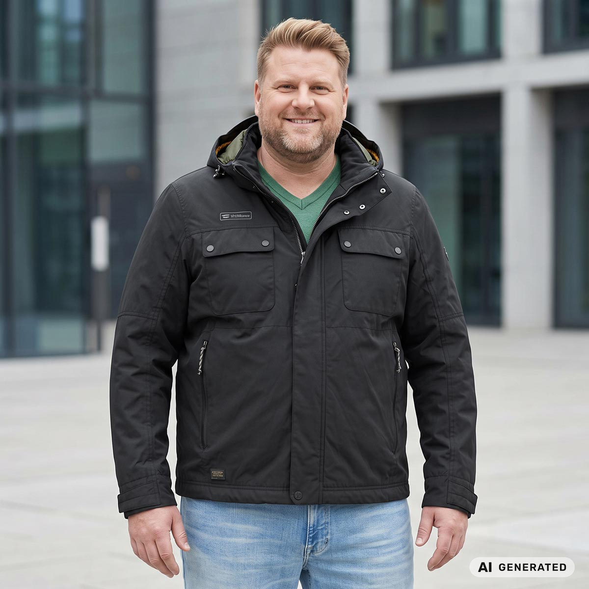 camel active Funktionsjacke, wind- und wasserdicht anthrazit