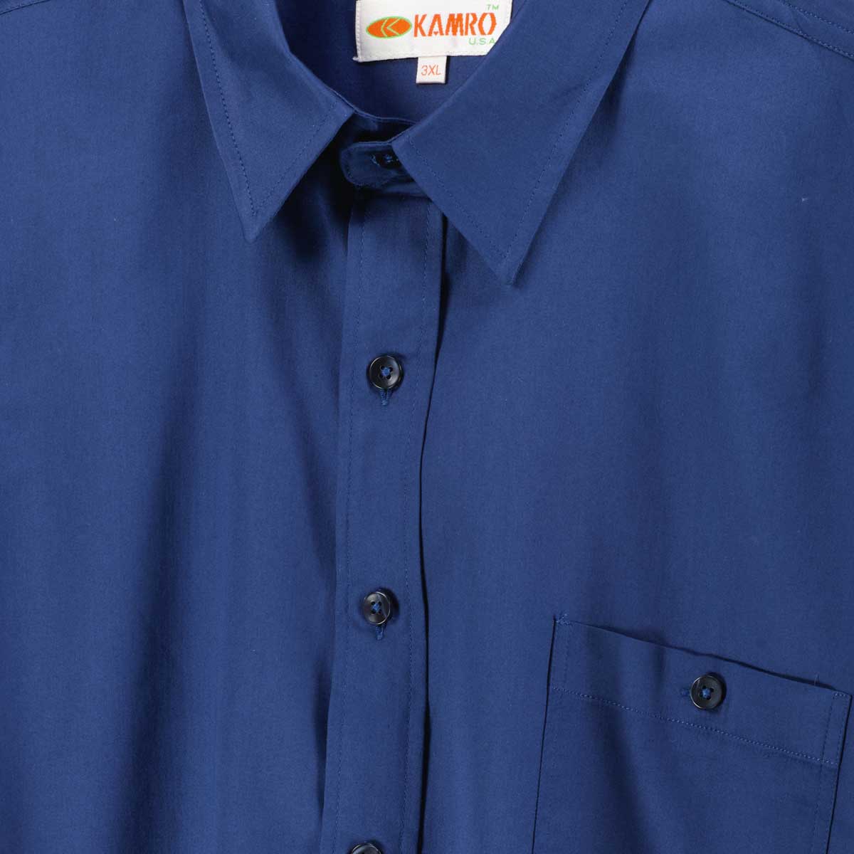 Kamro Freizeithemd mit Stretch blau