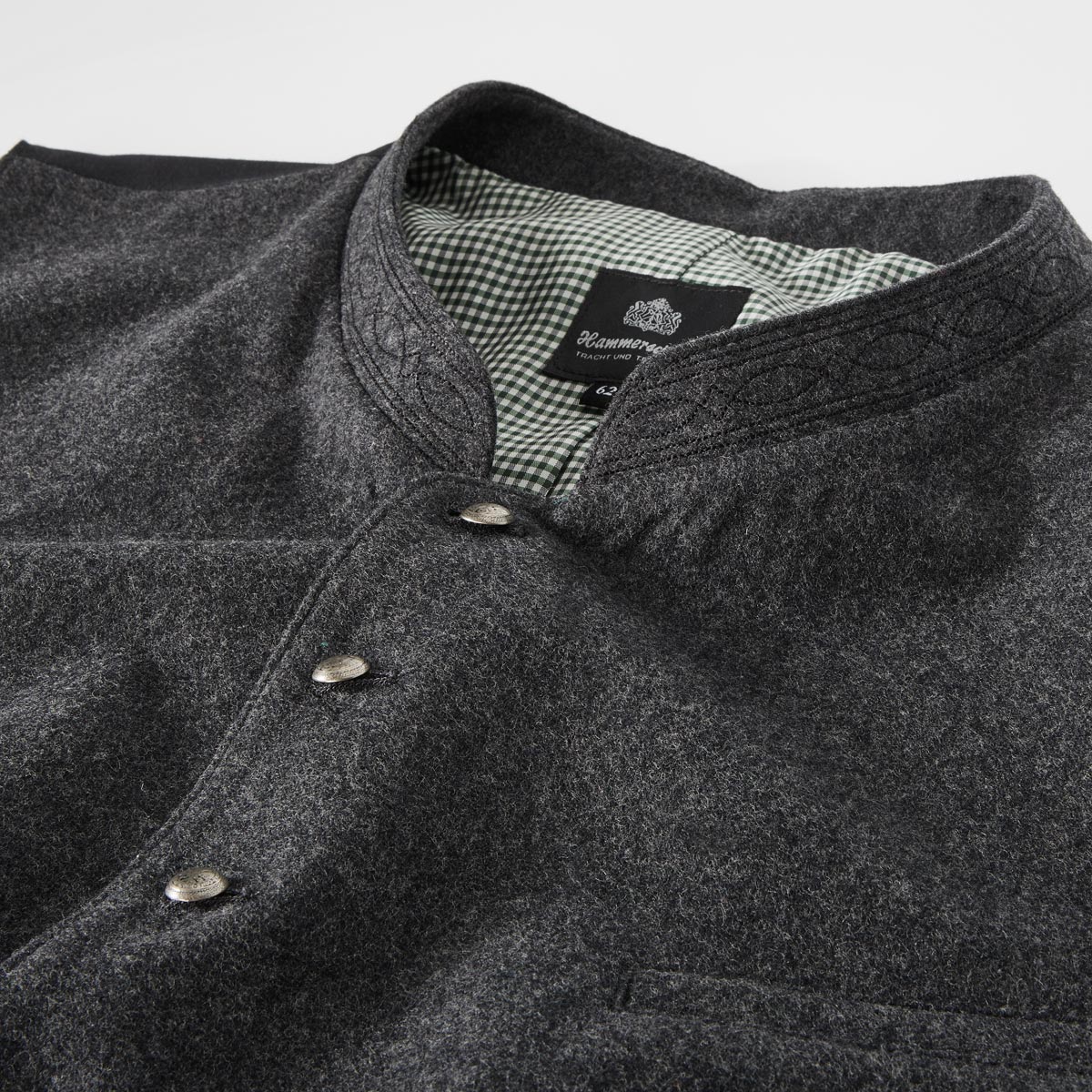 Hammerschmid Trachtenweste aus Wollmischung anthrazit