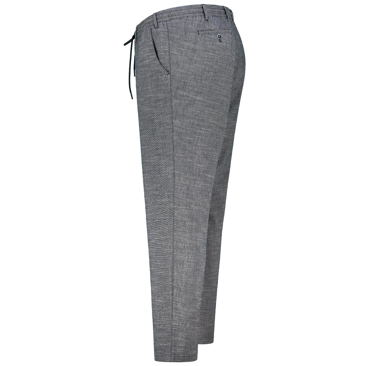 Eurex by Brax Chino mit Leinen "Till", Regular Fit mittelblau