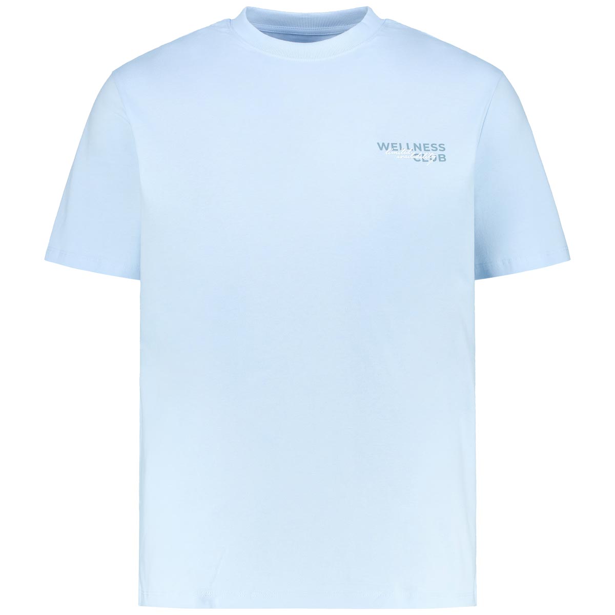 Jack&Jones T-Shirt mit Print auf Vorder- und Rückseite blau