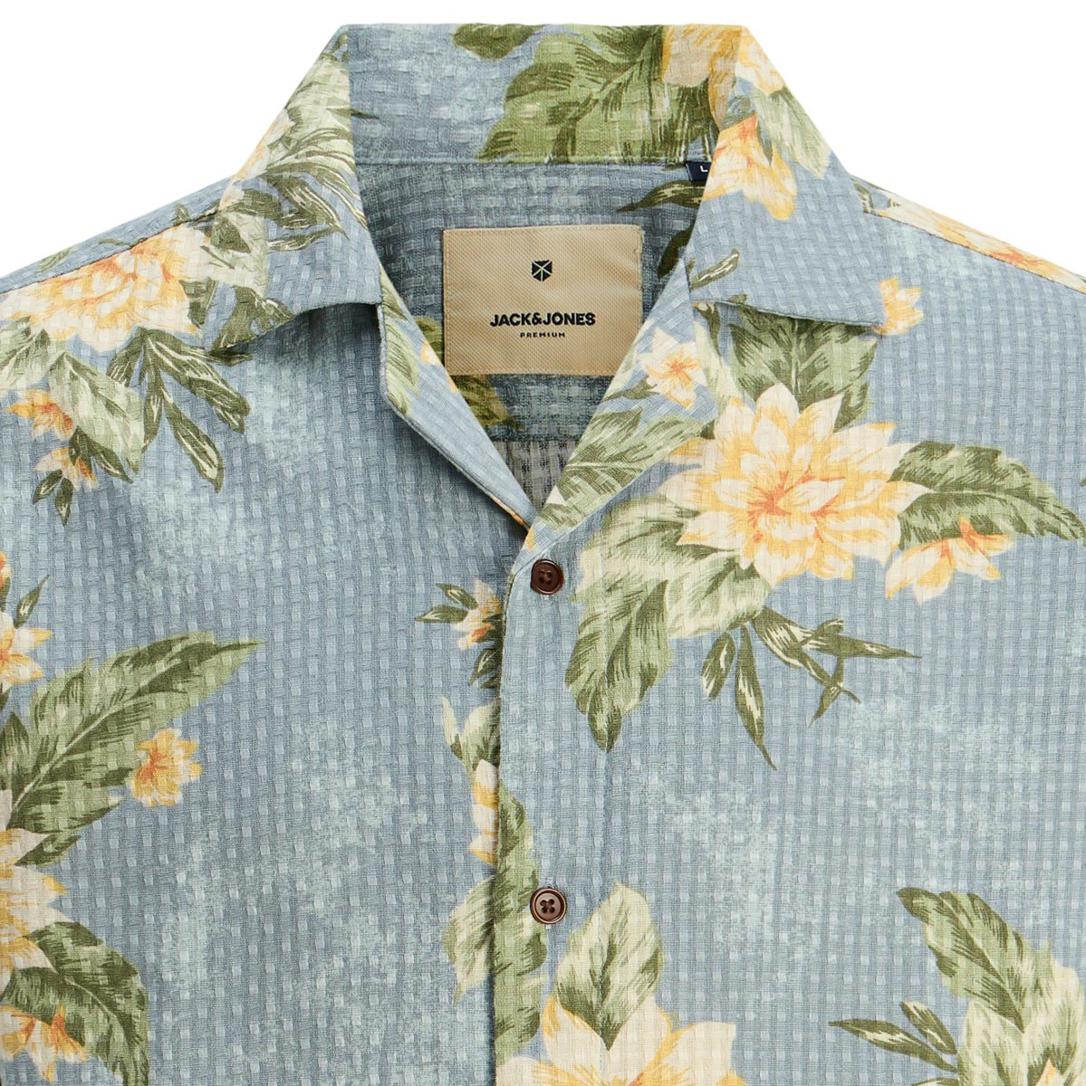 Jack&Jones Freizeithemd aus Baumwolle blau